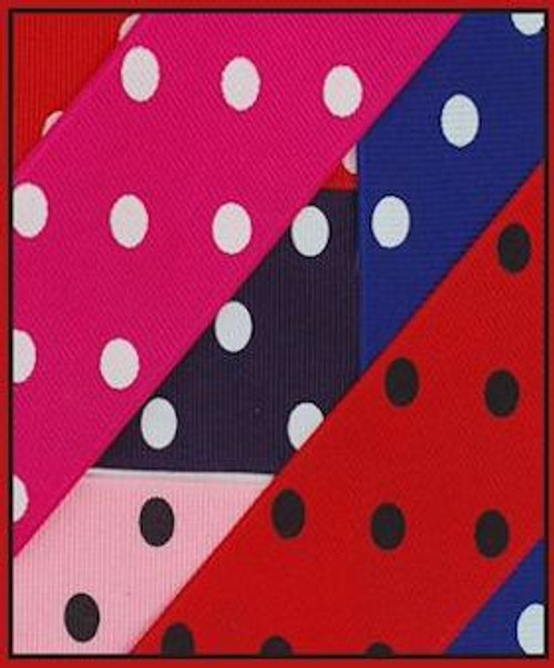 Polka Dots Grosgrain Ribbon Polka Dots Grosgrain Ribbon