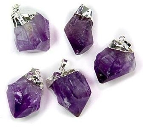 Amethyst Point Dog Collar Charm