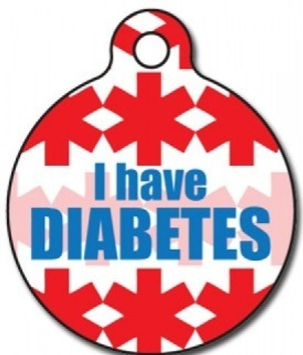 Diabetic Medical Alert Dog ID Tag