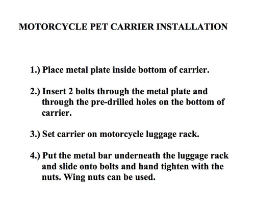 motorcycle dog seat