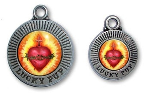 Lucky Pup Sacred Heart Dog ID Tag