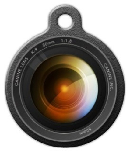 Camera Lens Dog ID Tag