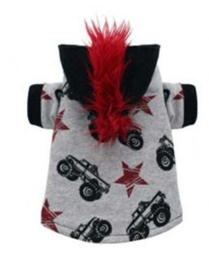 Dog Hoodie | Monster Truck Mohawk Dog Hoodie