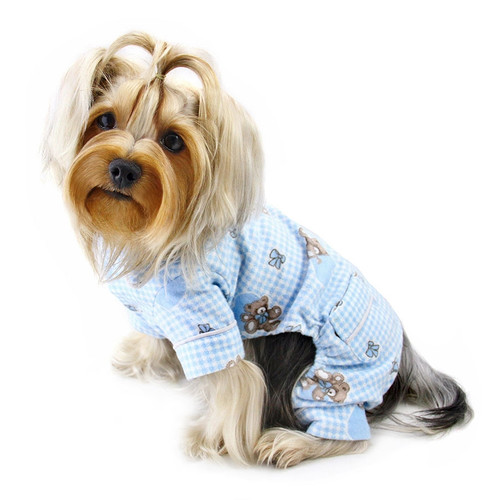 Flannel Teddy Bear Dog Pajamas