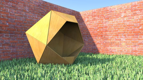 Icosahedron Shaped Dog House