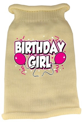 birthday girl dog sweater