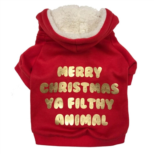 christmas dog hoodie